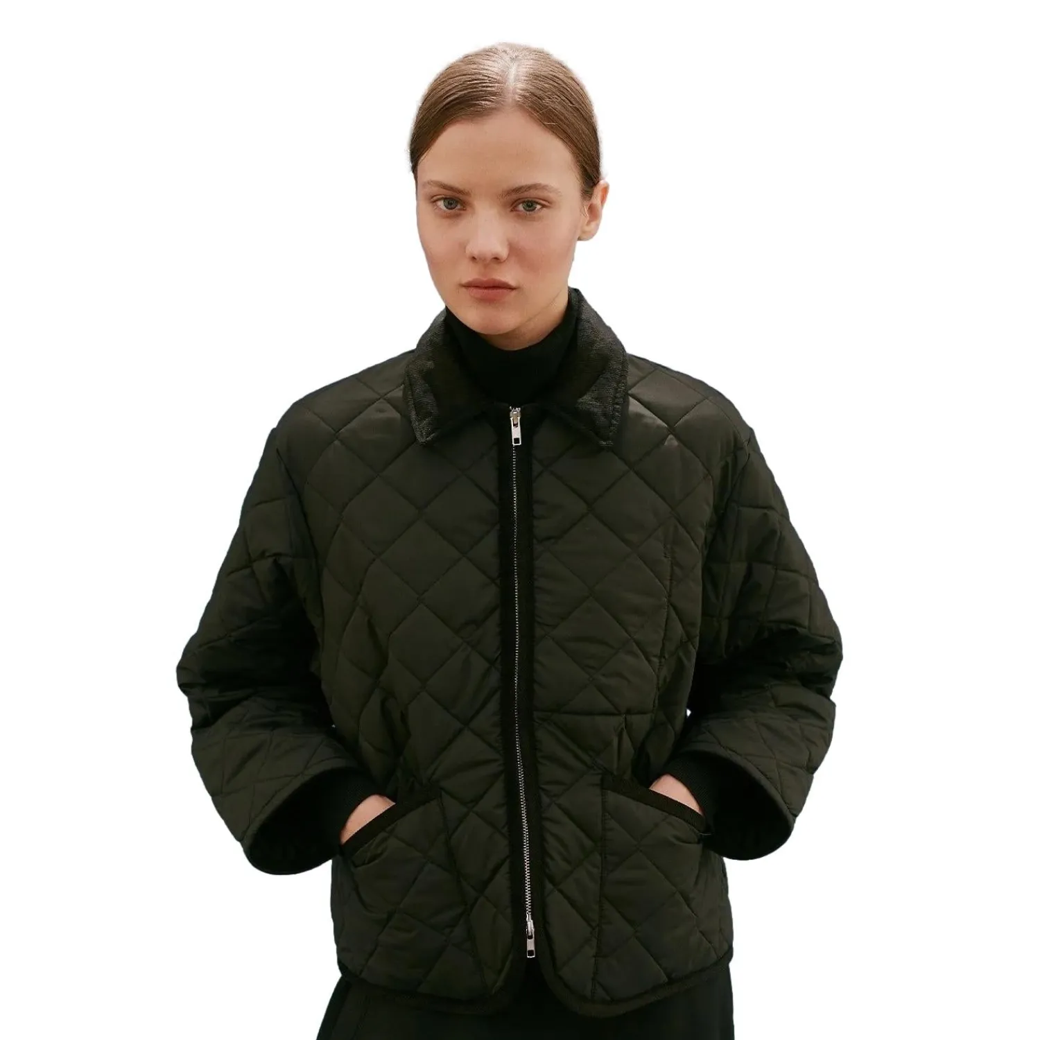 Jakke<Lavenham UNWADDED TEYNHAM Jakke Sort