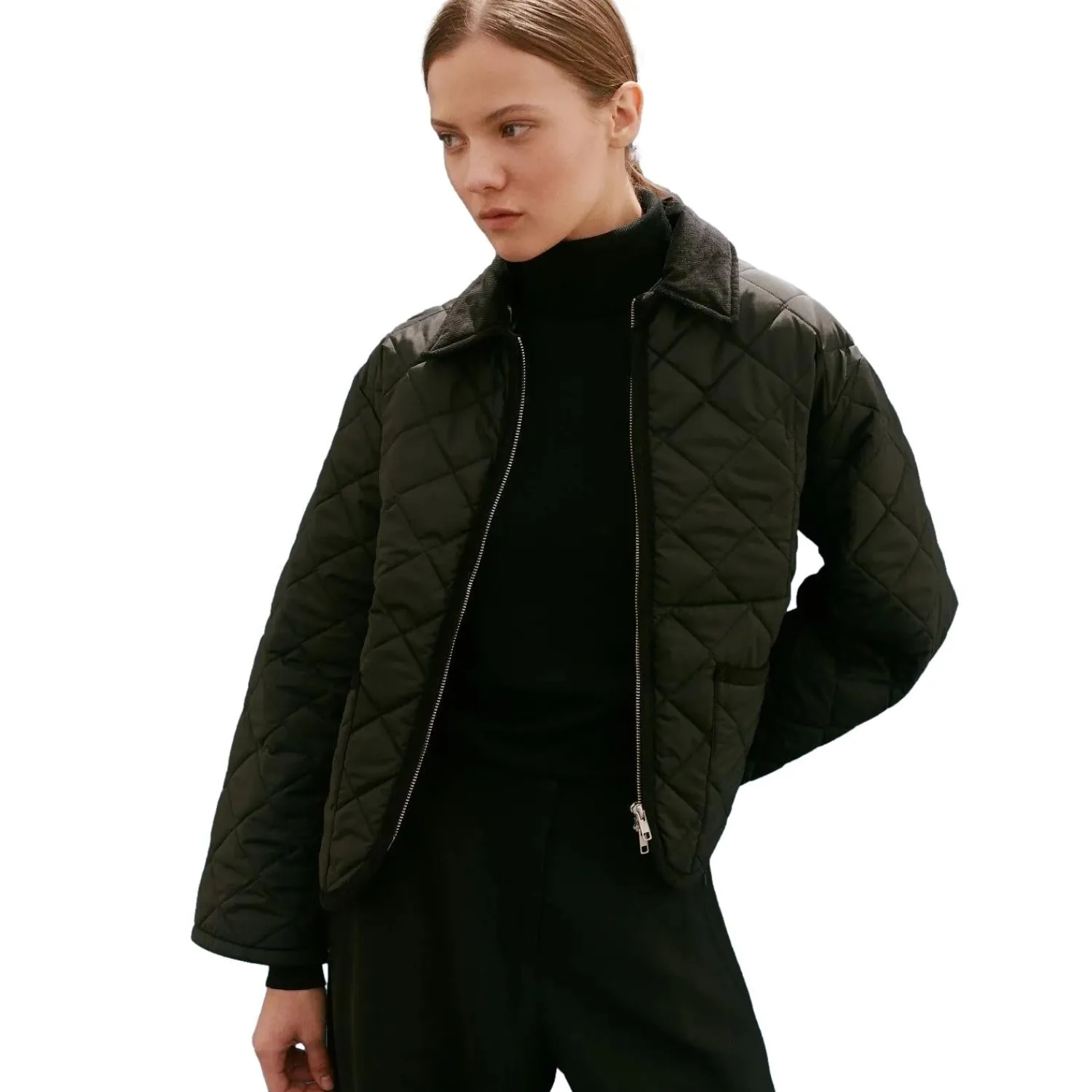 Jakke<Lavenham UNWADDED TEYNHAM Jakke Sort