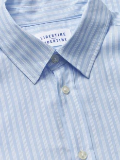 Skjorte<Libertine Libertine Babylon Skjorte Lyseblå Striper