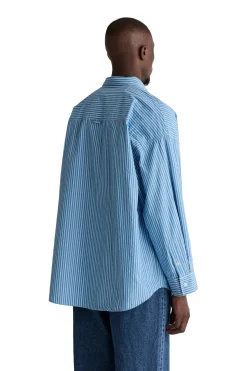 Skjorte<Livid Aiden Skjorte Hvit Og Blå