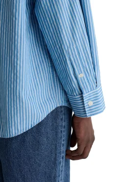 Skjorte<Livid Aiden Skjorte Hvit Og Blå