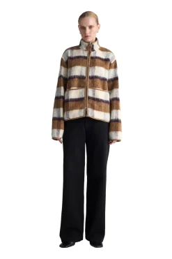 Genser<Livid Barkle Yellow Check Genser Gul