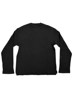 Genser<Livid Boden Black Rib Genser Sort