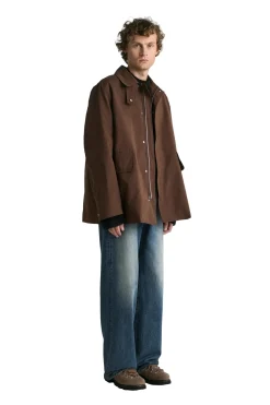 Jakke<Livid Gill Brown Wax Jakke Brun