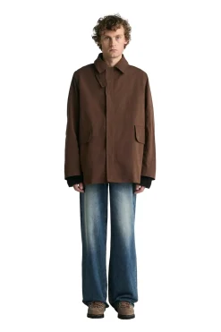 Jakke<Livid Gill Brown Wax Jakke Brun