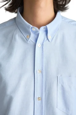 Skjorte<Livid Initial Celeste Ox Skjorte Lyseblå