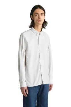 Skjorte<Livid Initial Grey Ox Skjorte Lysegrå