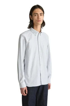 Skjorte<Livid Initial Navy Pinstripe Skjorte Striper