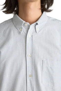 Skjorte<Livid Initial Navy Pinstripe Skjorte Striper