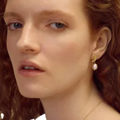 Maanesten<Maanesten Gabrielle Earrings Øredobber Gull