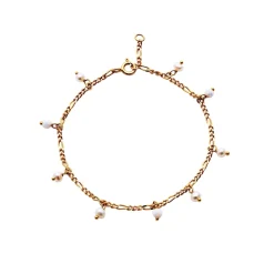 Maanesten<Maanesten Lula White Bracelet Armbånd Gull