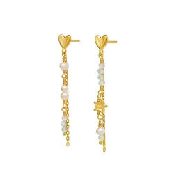 Maanesten<Maanesten Silma Earrings Øredobber Gull