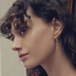 Maanesten<Maanesten Sissone Earrings Øredobber Gull
