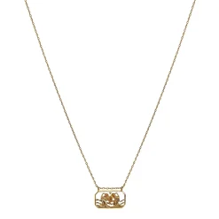 Maanesten<Maanesten Zodiac Gemini Necklace Tvilling Smykke Gull