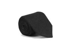 Tilbehør<Manzini Nohr Jimmy Grenadine Slips Sort