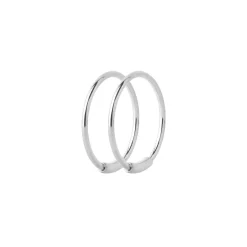Maria Black<Maria Black Basic 12 Hoops Øredobber Sølv