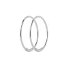 Maria Black<Maria Black Basic hoop earring M 16mm PAIR Øredobber Sølv