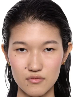 Maria Black<Maria Black Coil Whirl Stud Left Gold Øredobber Gull