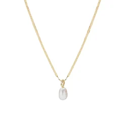 Maria Black<Maria Black Peblinge Necklace Gold Smykke Gull