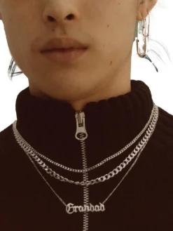 Maria Black<Maria Black Saffi Necklace 43 Silver Smykke Sølv