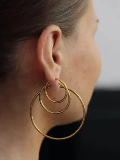 Maria Black<Maria Black Senorita 35 hoop Øredobber Gull