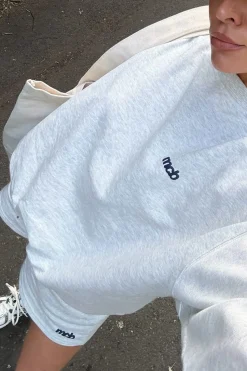 Genser|Genser<MCB Sportswear Signature Crew Genser Lysegrå