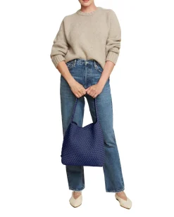 Naghedi|Veske<Naghedi Nomad Medium Hobo Veske Blå Ink blue