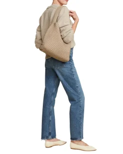 Naghedi|Veske<Naghedi Nomad Medium Hobo Veske Taupe Cashmere
