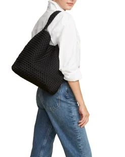Naghedi|Veske<Naghedi Nomad Medium Hobo Veske Sort Onyx