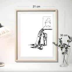 Kunst<ole-kristian joki haukeberg Sort/hvitt A4 Kunst