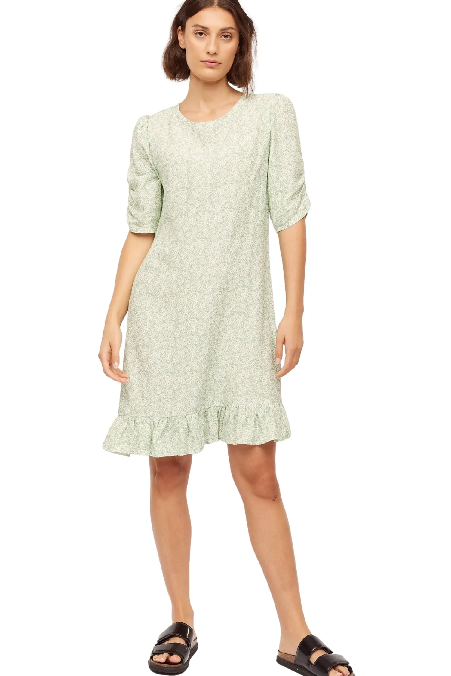 Kjole<Once Untold Ellen Dress Kjole Hvit Og Grønn