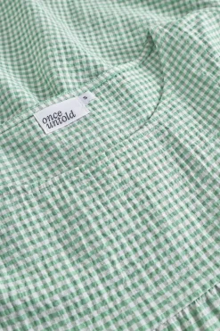 Kjole<Once Untold Indiana Dress Kjole Hvit Og Grønn