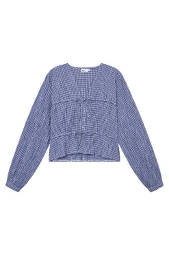 Skjorter<Once Untold Indiana String Blouse Skjorte Navy