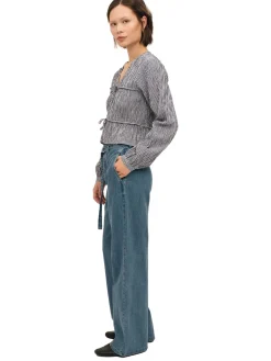 Skjorter<Once Untold Indiana String Blouse Skjorte Navy