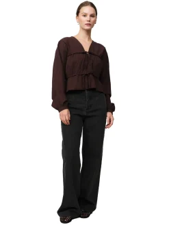 Skjorter<Once Untold Mercer String Blouse Skjorte Brun