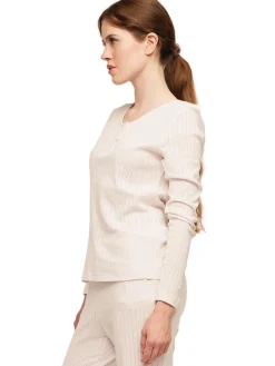 Genser<Once Untold Sophie button sweater Genser Lyserosa