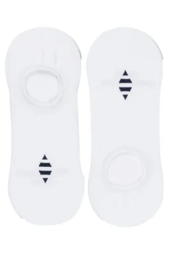 Tilbehør<Panos Emporio Hans Erik Cotton No Show Liner 3pk Sokker Hvit