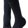 Tilbehør<Panos Emporio 2PK Calle Premium Mercerized Wool Rib Sokker Mørkeblå