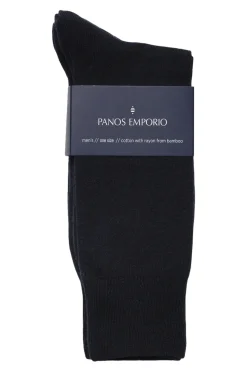 Tilbehør<Panos Emporio 3PK Carl Casual Flat Knit Sokker Navy