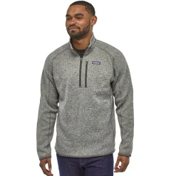 Genser<Patagonia M Better Sweater 1/4 Zip Stonewash Genser Lys Grå Melert