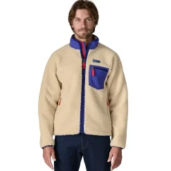 Jakke<Patagonia M Classic Retro-X Jkt Jakke Beige Og Blå