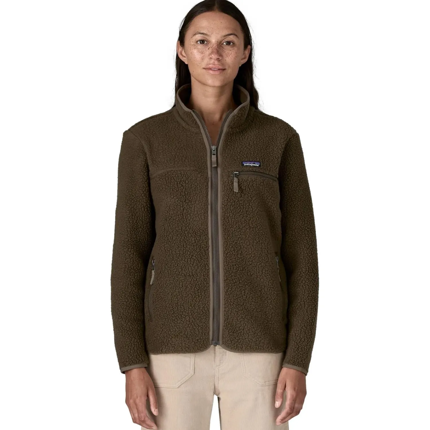 Jakke<Patagonia W Retro Pile Jkt Otter Brown Jakke Brun
