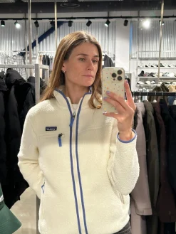 Jakke<Patagonia W Retro Pile Jkt Natural Jakke Off-White