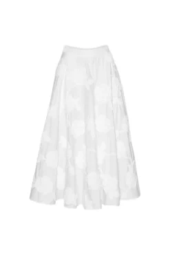 Skjørt<ROTATE Flower Maxi Skirt Skjørt Hvit