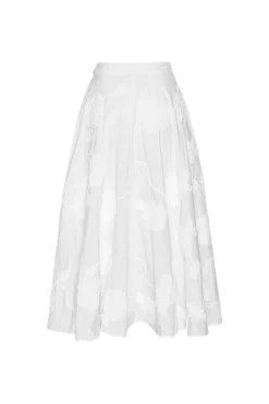 Skjørt<ROTATE Flower Maxi Skirt Skjørt Hvit