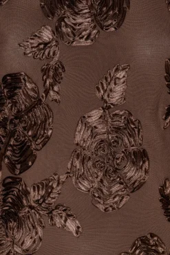 Kjole<ROTATE Flower Mesh Mini Dress Kjole Brun