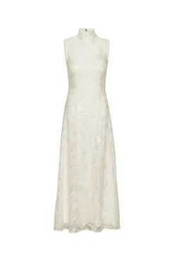 Kjole<ROTATE Lace Sequin Maxi Dress Kjole Off-White