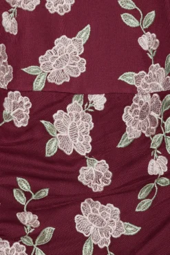 Kjole<ROTATE Mesh Asymmetric Dress Kjole Vinrød