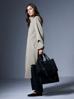 Rue De Verneuil|Veske<Rue de Verneuil Traversée M Whip Black Flannel Veske Sort