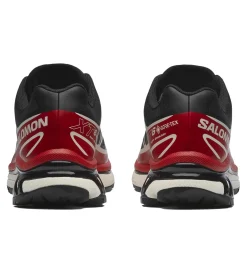 Sko<Salomon XT-6 GTX Black/Flame Scarlet/Vanilla Ice Sko Sort Og Rød